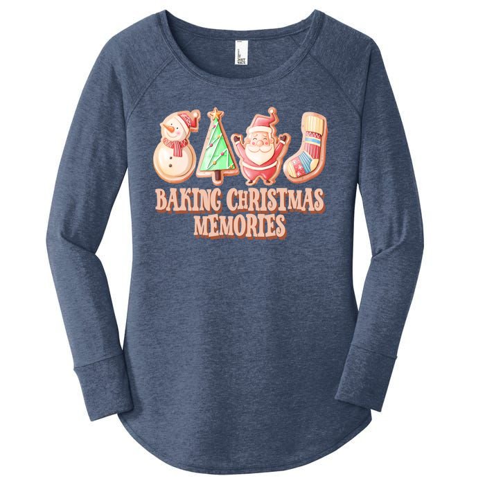 Baking Christmas Memories Cute Holiday Women's Perfect Tri Tunic Long Sleeve Shirt