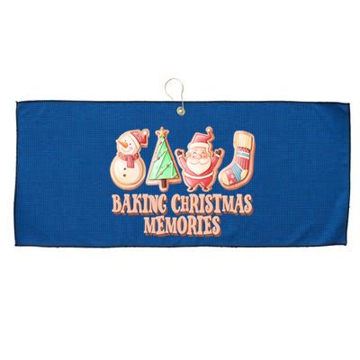 Baking Christmas Memories Cute Holiday Large Microfiber Waffle Golf Towel