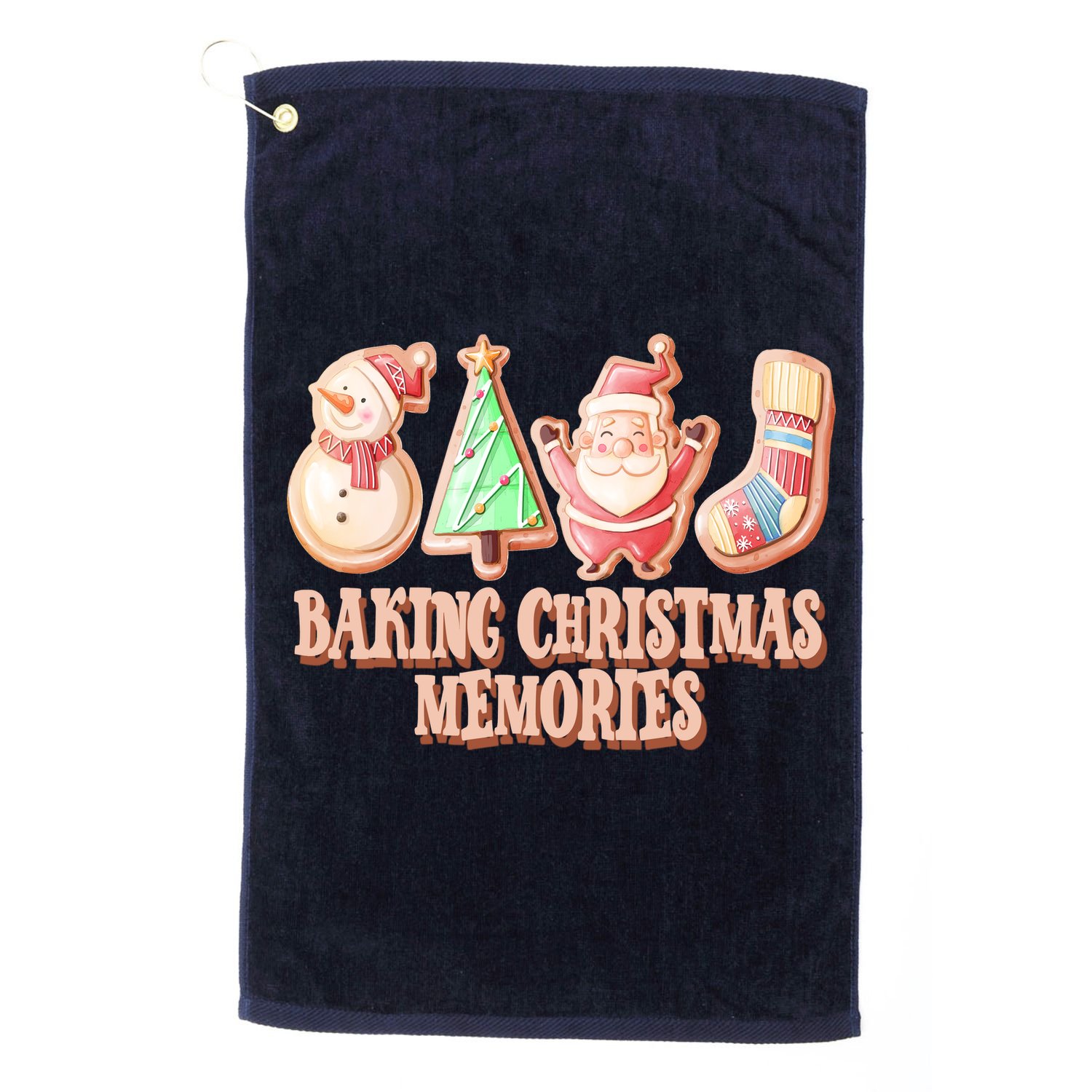 Baking Christmas Memories Cute Holiday Golf Towel