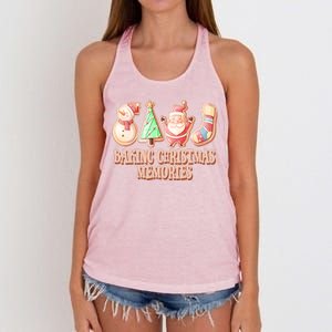 Baking Christmas Memories Cute Holiday Women's Knotted Racerback Tank