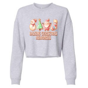 Baking Christmas Memories Cute Holiday Cropped Pullover Crew