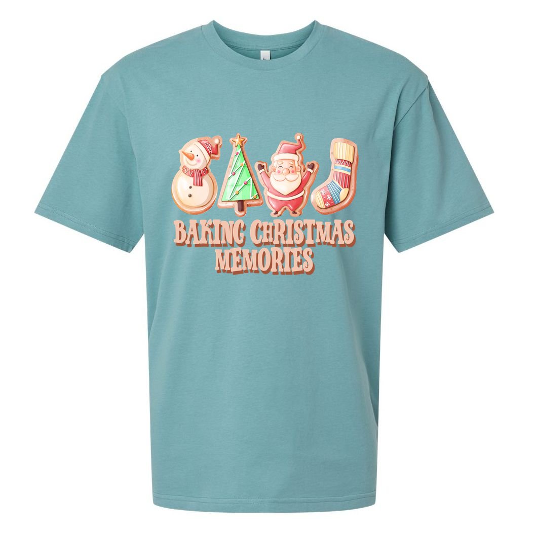 Baking Christmas Memories Cute Holiday Sueded Cloud Jersey T-Shirt