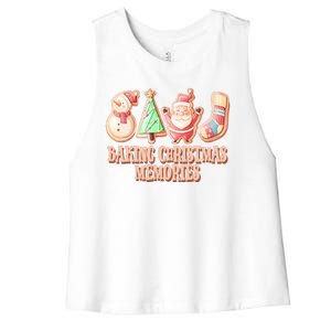 Baking Christmas Memories Cute Holiday Women's Racerback Cropped Tank