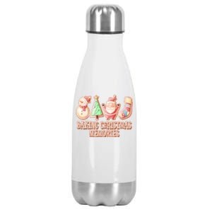 Baking Christmas Memories Cute Holiday Stainless Steel Insulated Water Bottle