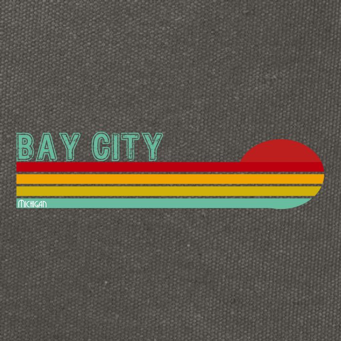 Bay City Michigan Cotton Canvas Backpack