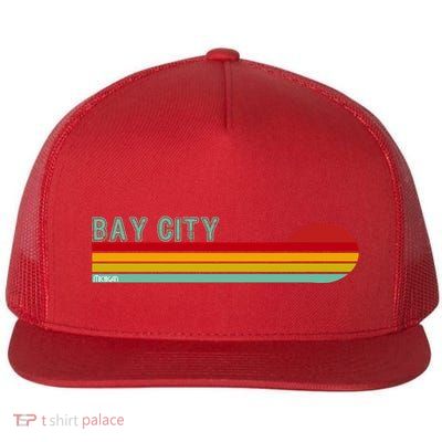 Bay City Michigan Flat Bill Trucker Hat