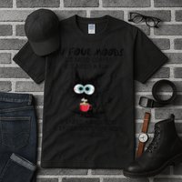 Black Cat My Four Moods I Need Coffee I Need A Nap Coffee Tall T-Shirt