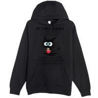 Black Cat My Four Moods I Need Coffee I Need A Nap Coffee Premium Pullover Hoodie