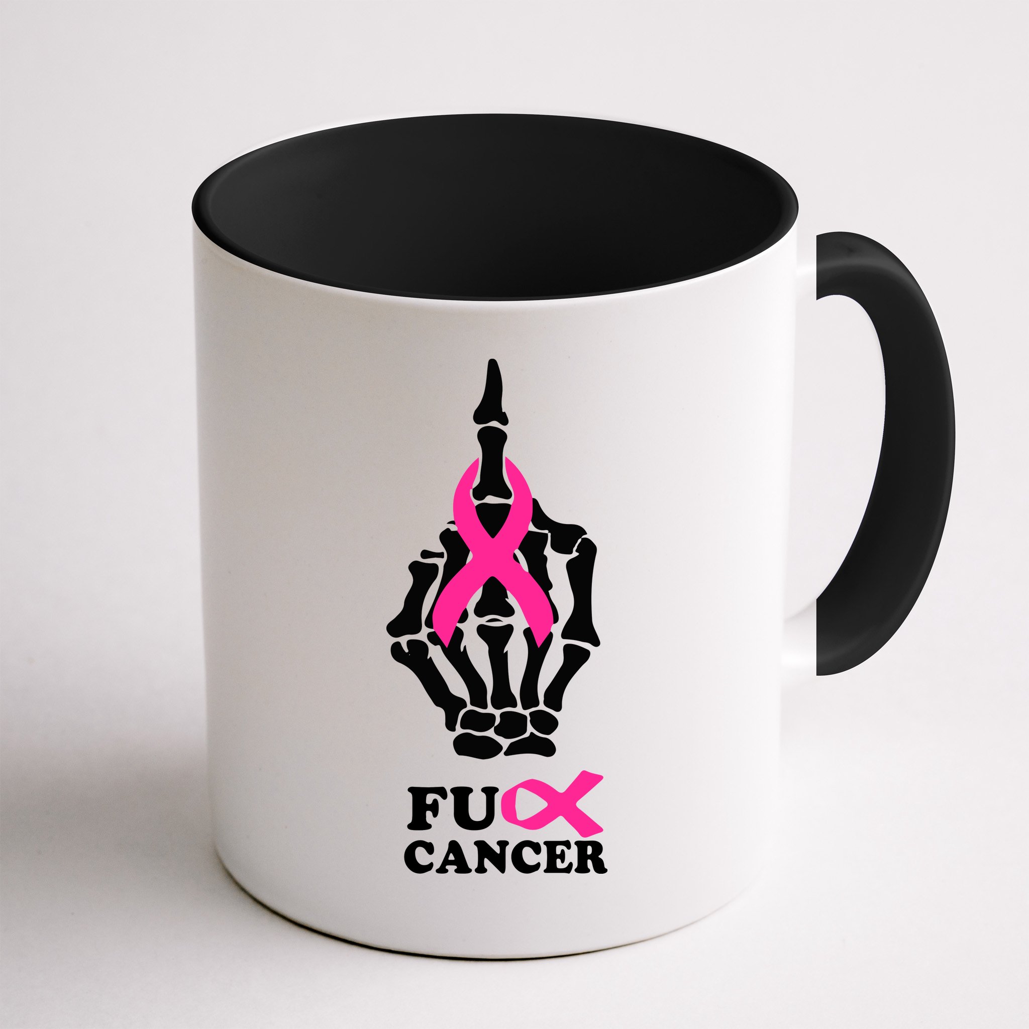 Breast Cancer , Middle Finger Cancer Mug