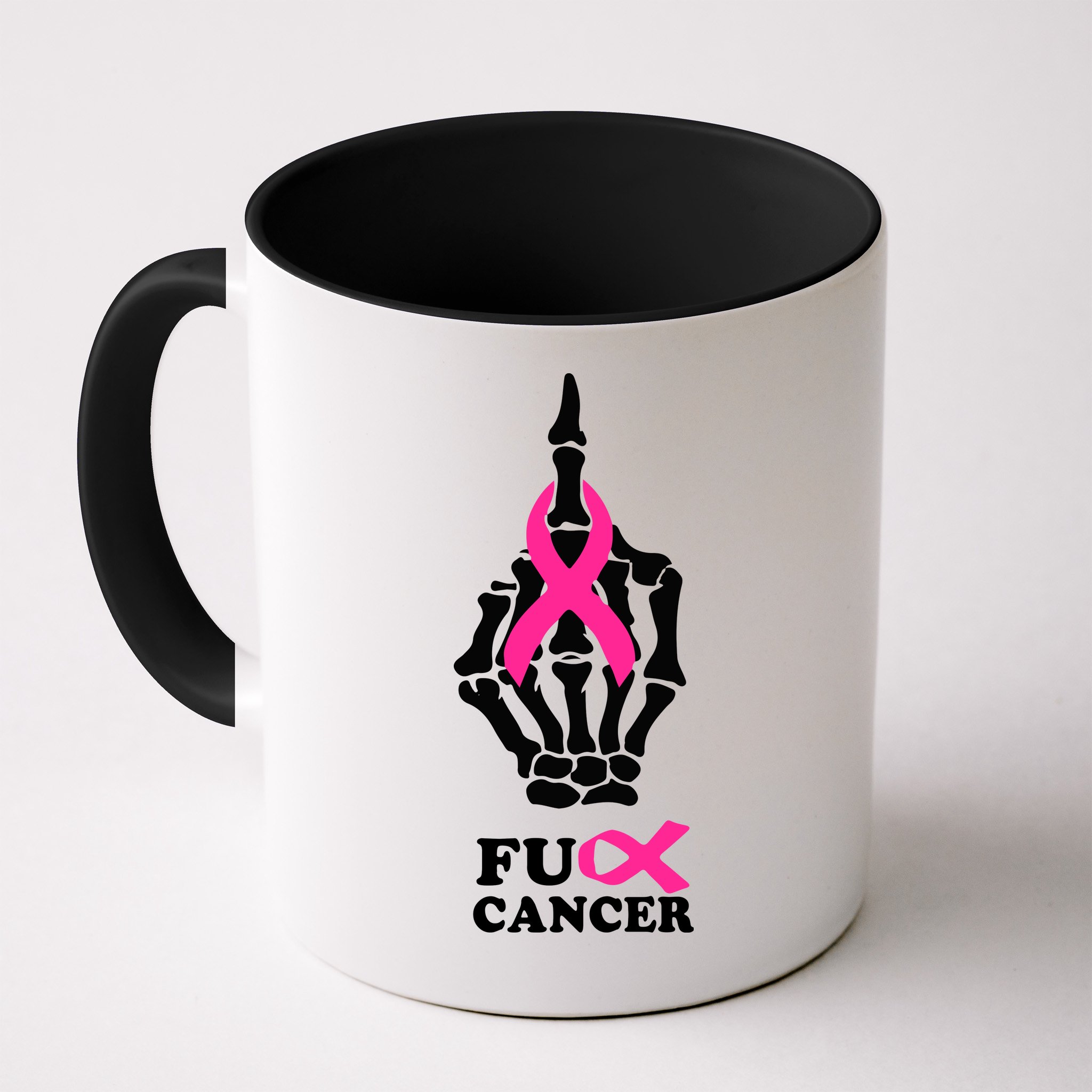 Breast Cancer , Middle Finger Cancer Mug