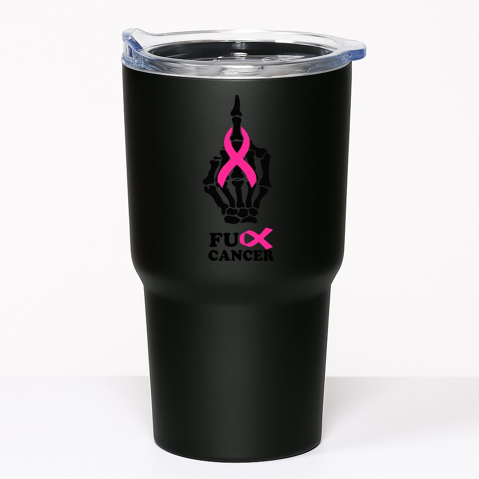 Breast Cancer , Middle Finger Cancer Tumbler