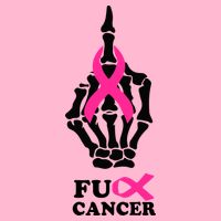 Breast Cancer , Middle Finger Cancer Kids T-Shirt