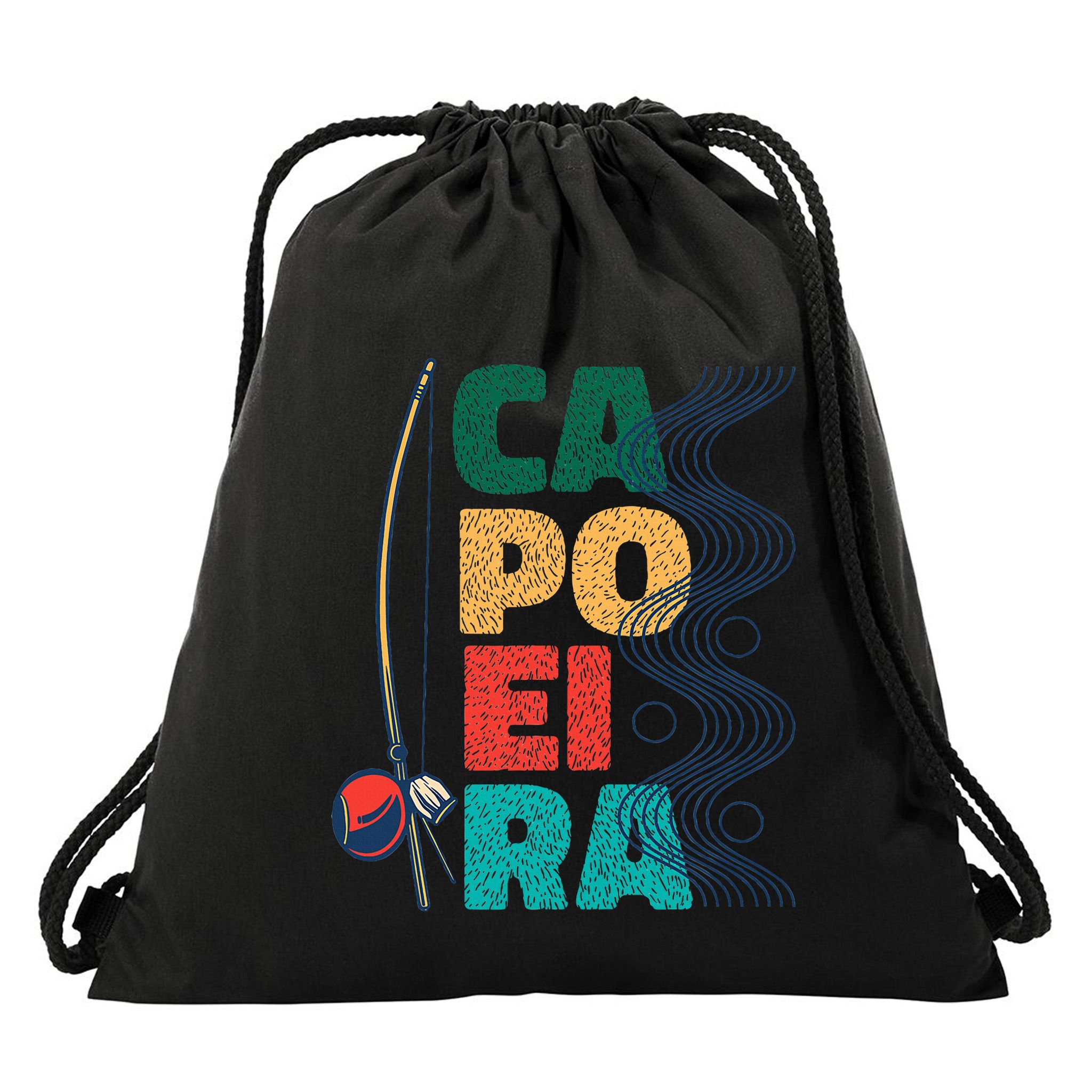 Berimbau Capoeira Music Instrument Brazil Drawstring Bag
