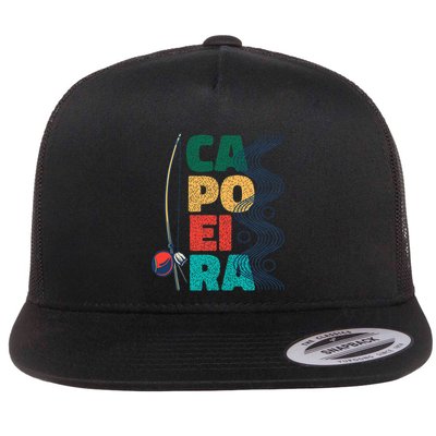 Berimbau Capoeira Music Instrument Brazil Flatbill Hat