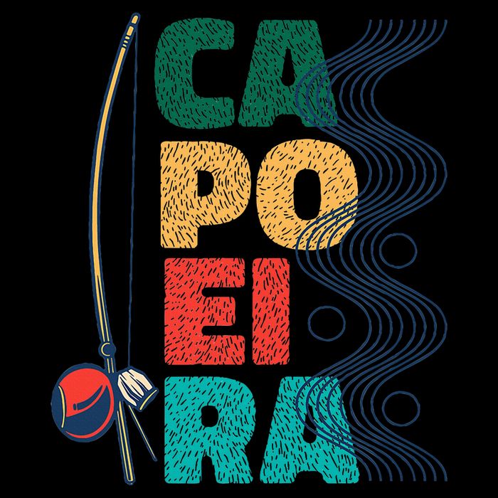 Berimbau Capoeira Music Instrument Brazil Flatbill Hat