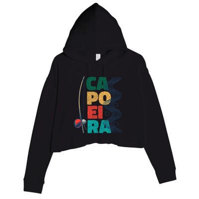 Berimbau Capoeira Music Instrument Brazil Crop Fleece Hoodie