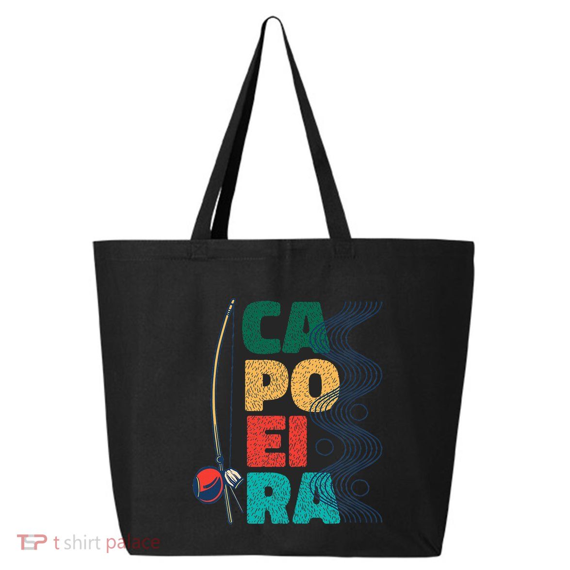 Berimbau Capoeira Music Instrument Brazil 25L Jumbo Tote