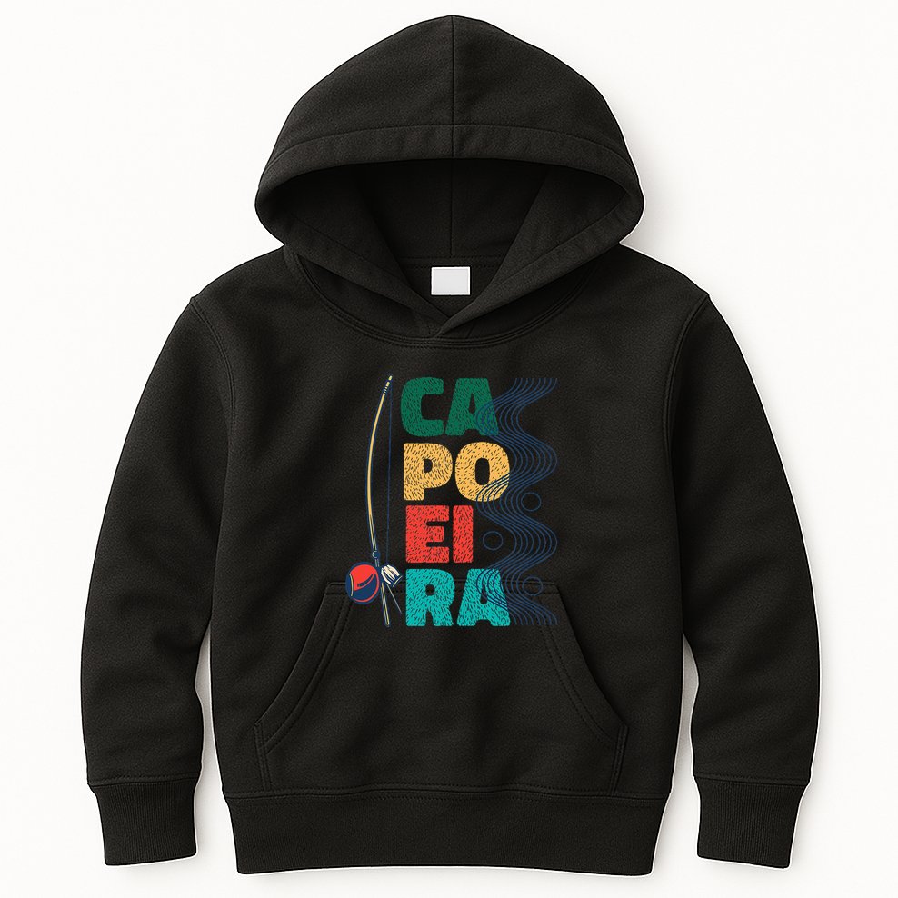 Berimbau Capoeira Music Instrument Brazil Kids Hoodie