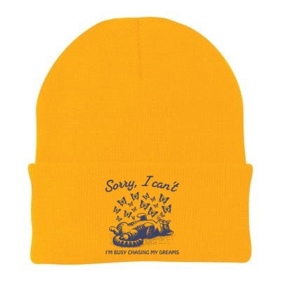 Busy Chasing My Dreams Retro Knit Cap Winter Beanie