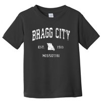 Bragg City Missouri Mo Vintage Athletic Sports Design Toddler T-Shirt