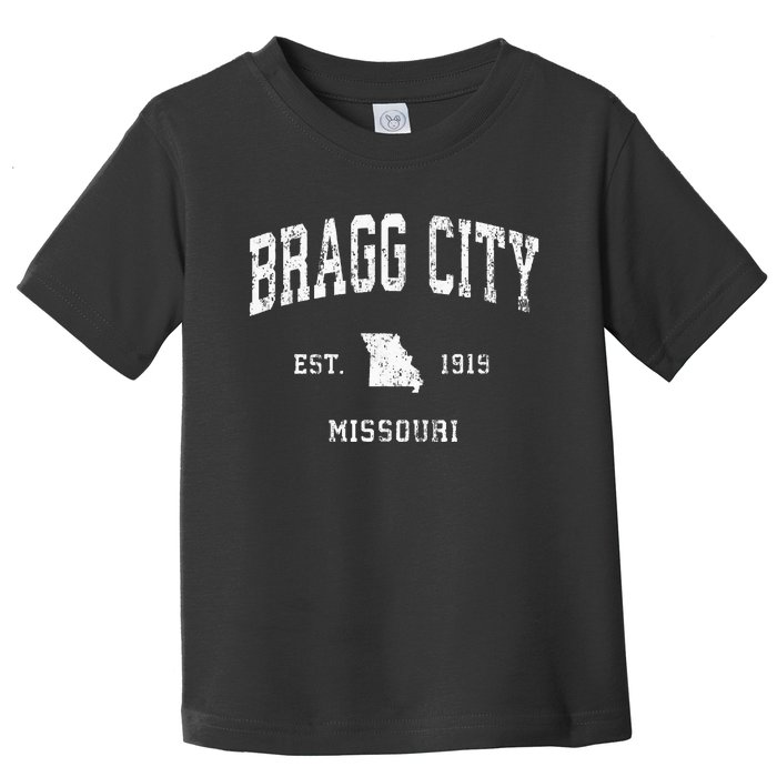 Bragg City Missouri Mo Vintage Athletic Sports Design Toddler T-Shirt