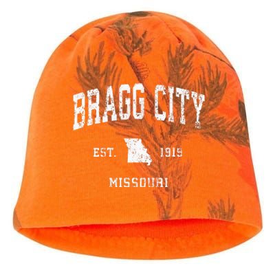 Bragg City Missouri Mo Vintage Athletic Sports Design Kati - Camo Knit Beanie