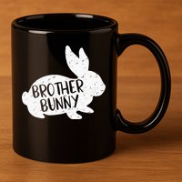 Bunny Cute Matching Family Easter Brother 11oz C Handle Ceramic Mug