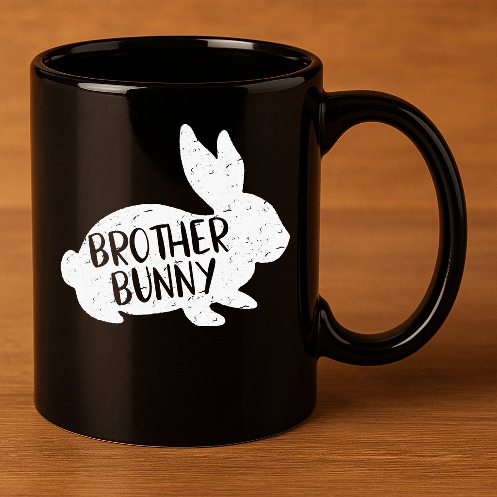 Bunny Cute Matching Family Easter Brother 11oz C Handle Ceramic Mug