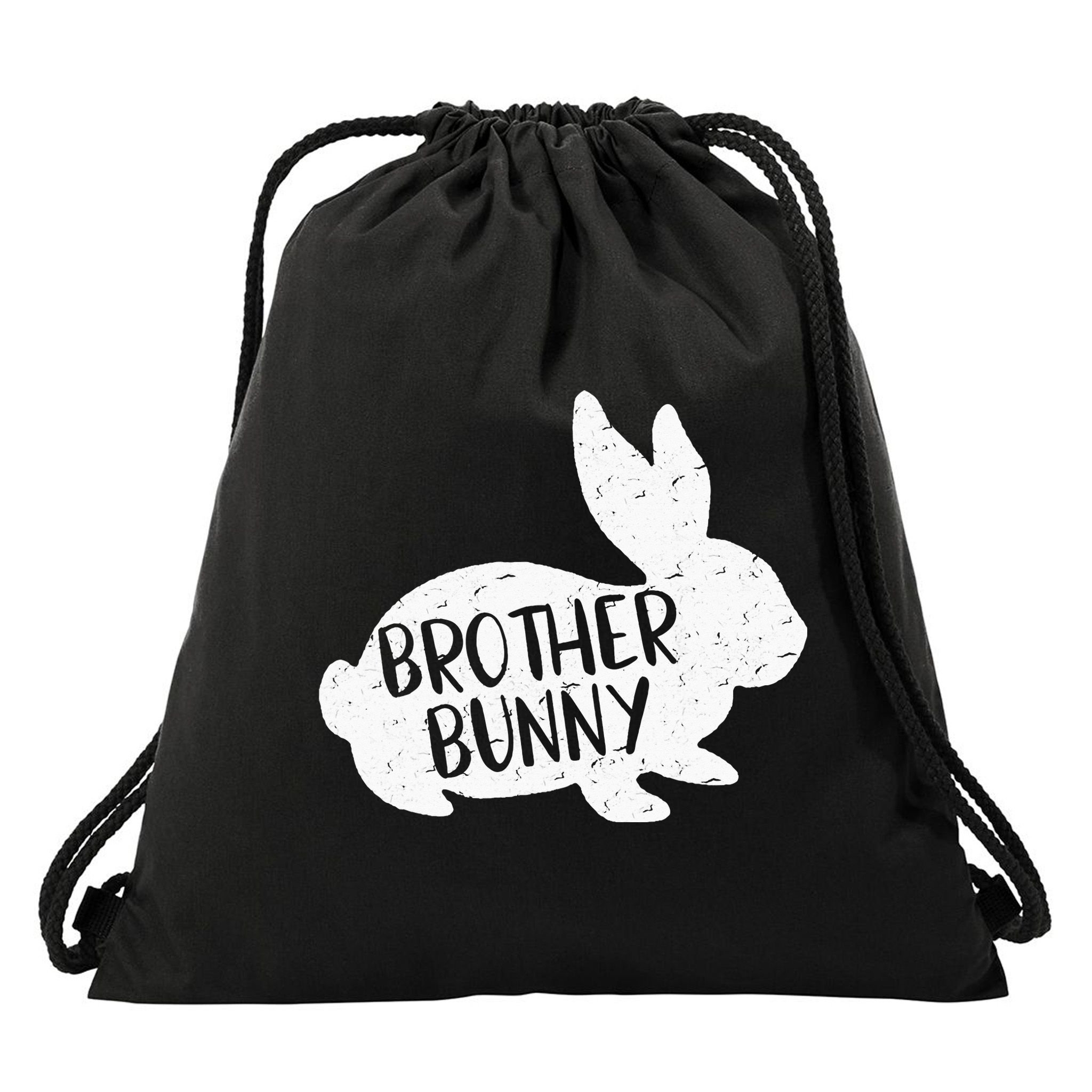 Bunny Cute Matching Family Easter Brother Drawstring Bag