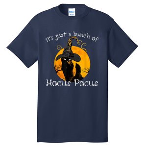 Black Cat Moon Funny Halloween Tall T-Shirt