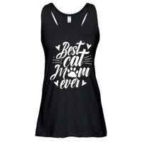 Best Cat Mom Ever Mommy Mother Mama Sayings Ladies Essential Flowy Tank