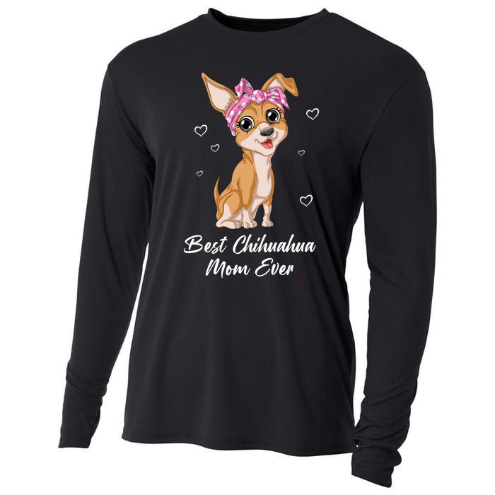 Best Chihuahua Mom Ever Cooling Performance Long Sleeve Crew