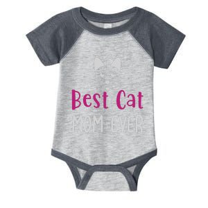 Best Cat Mom Ever Mother Family Cat Infant Baby Jersey Bodysuit