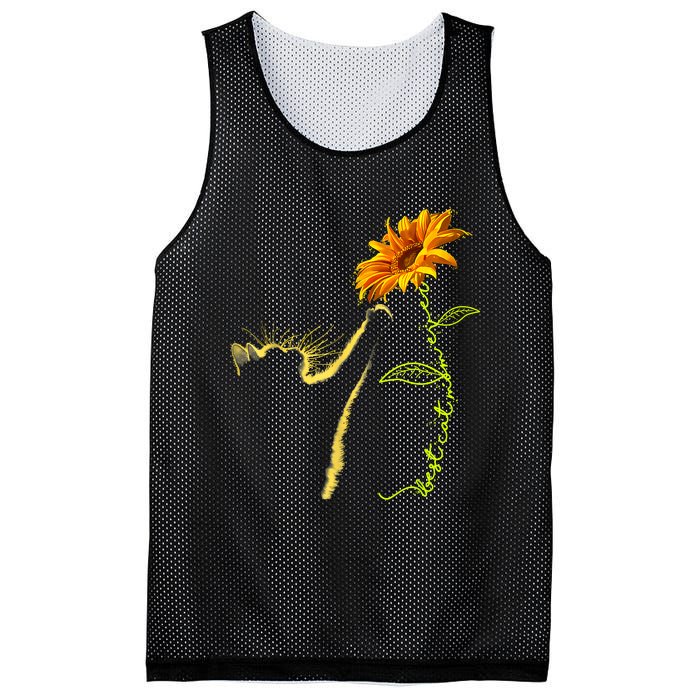 Best Cat Mom Ever Sunflower Mothers Day Gifts For Cat Lover Mesh Reversible Basketball Jersey Tank