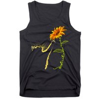 Best Cat Mom Ever Sunflower Mothers Day Gifts For Cat Lover Tank Top