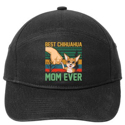Best Chihuahua Mom Ever 7-Panel Snapback Hat