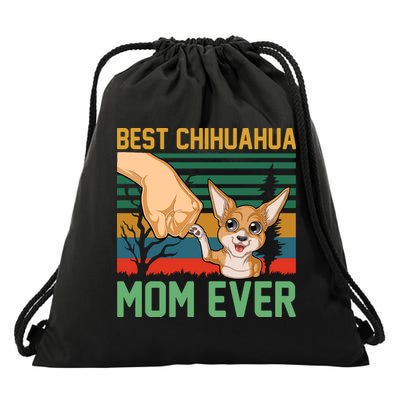 Best Chihuahua Mom Ever Drawstring Bag