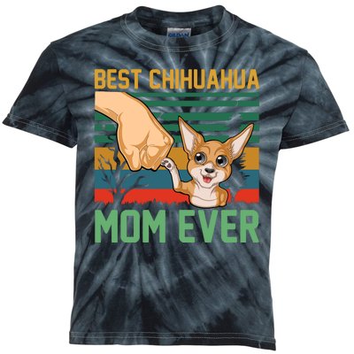 Best Chihuahua Mom Ever Kids Tie-Dye T-Shirt