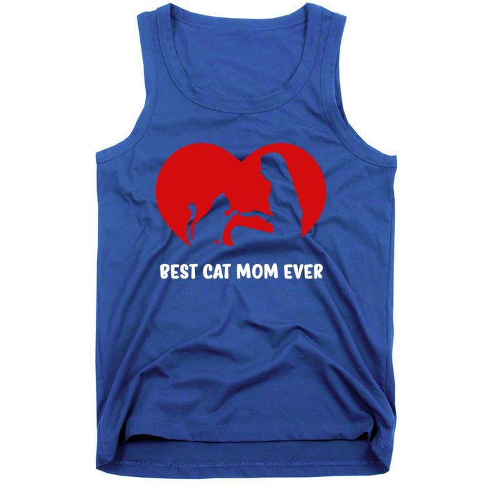 Best Cat Mom Ever Cat Heart Best Cat Mom Ever Gift Tank Top