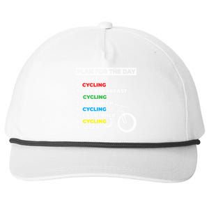 Bicycle Cyclists My Plan For The Day Mountain Biking Cycling Gift Snapback Five-Panel Rope Hat