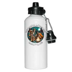 Bryce Canyon National Park Camping Til I Die Skeleton Gift Aluminum Water Bottle