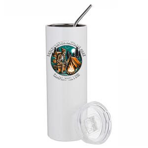 Bryce Canyon National Park Camping Til I Die Skeleton Gift Stainless Steel Tumbler