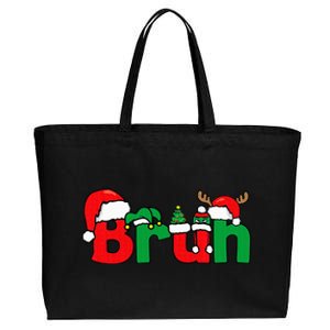 Bruh Christmas Ns Funny Xmas Pajama Cotton Canvas Jumbo Tote