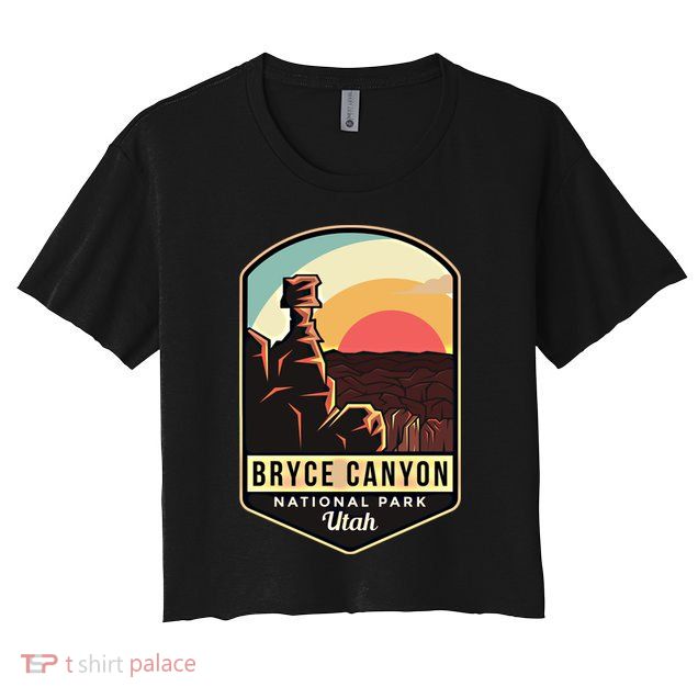Bryce Canyon National Park Hiking Utah Tourist Souvenirs Gift Crop Top