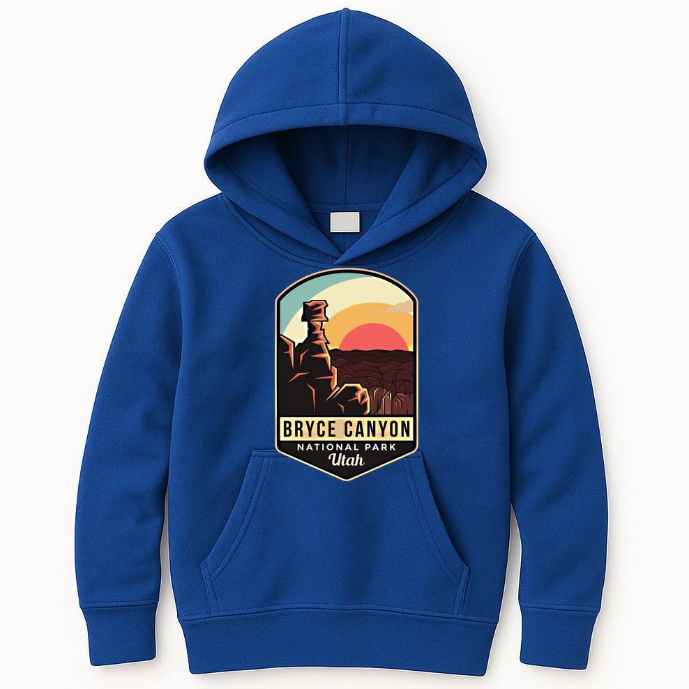 Bryce Canyon National Park Hiking Utah Tourist Souvenirs Gift Kids Hoodie