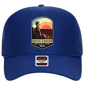 Bryce Canyon National Park Hiking Utah Tourist Souvenirs Gift High Crown Mesh Back Trucker Hat