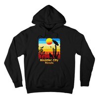 Boulder City Nevada Nv Coyote Sunset Retro Desert Hoodie