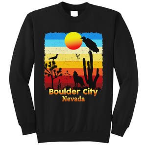 Boulder City Nevada Nv Coyote Sunset Retro Desert Sweatshirt