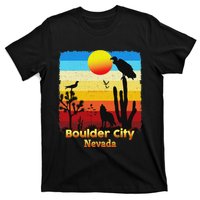 Boulder City Nevada Nv Coyote Sunset Retro Desert T-Shirt