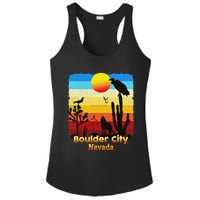 Boulder City Nevada Nv Coyote Sunset Retro Desert Ladies PosiCharge Competitor Racerback Tank